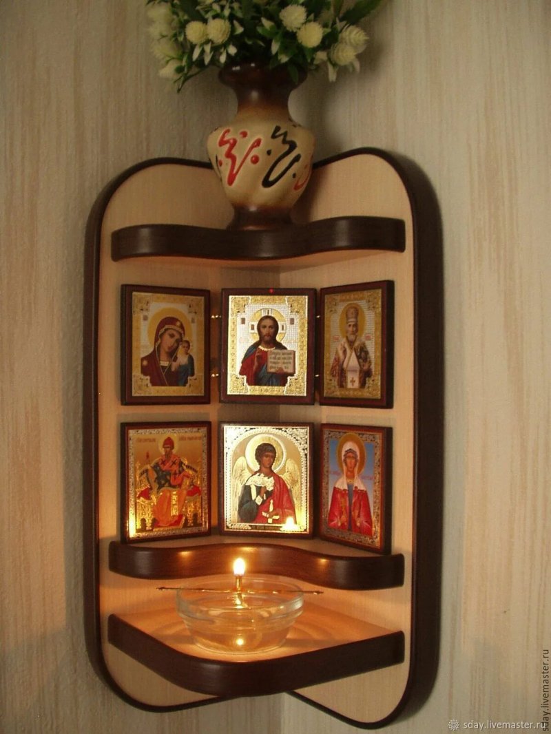 Иконостас домашний угловой