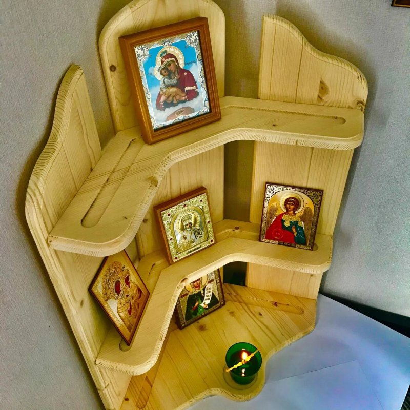 Иконостас домашний угловой
