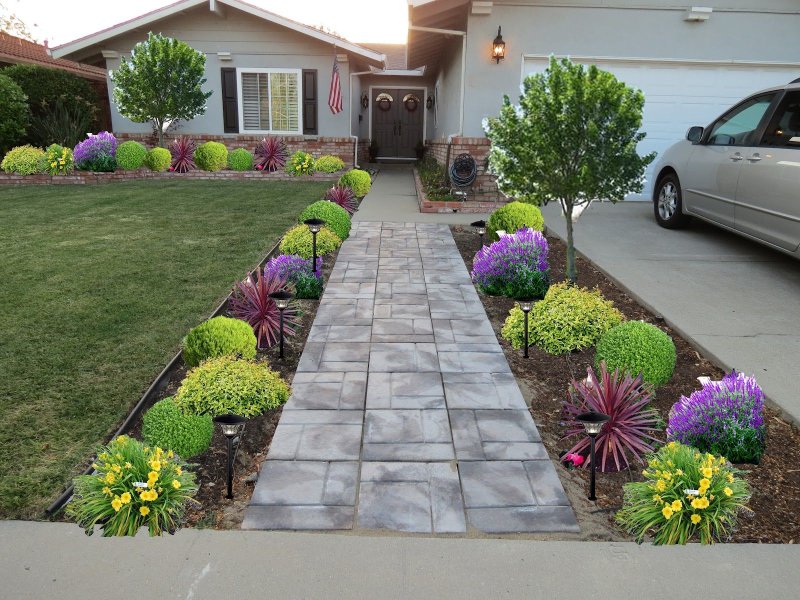 Front yard landscaping