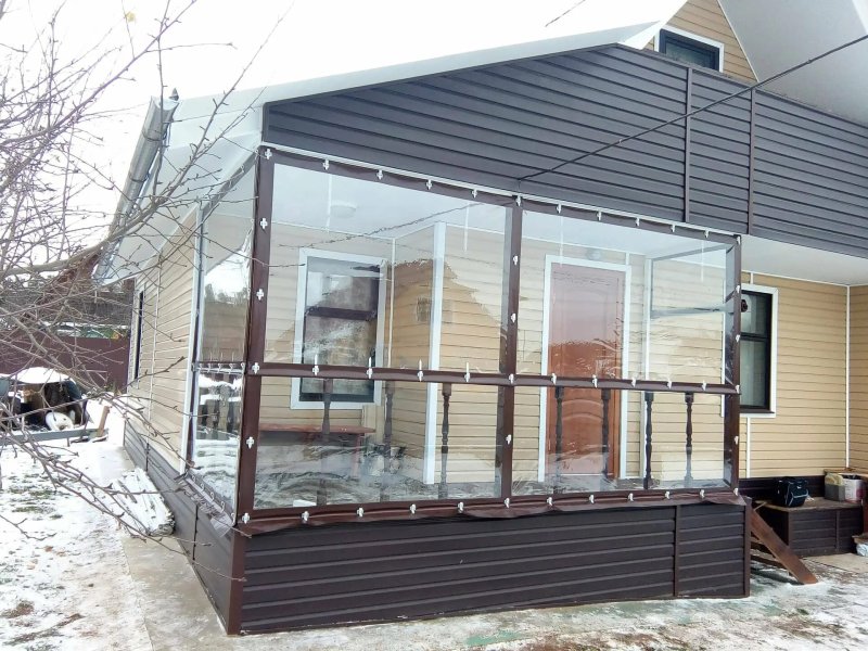 Мягкое остекление террасы
