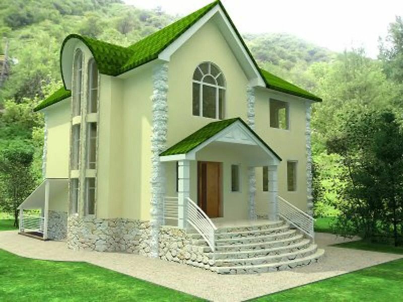 Красивые фасады домов