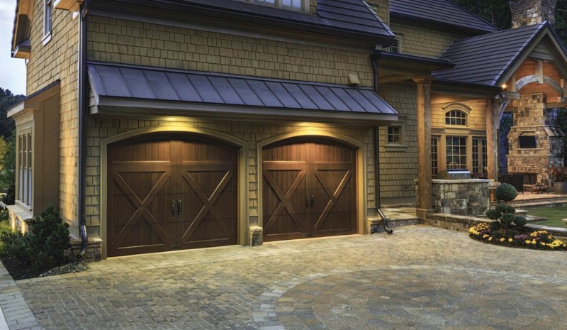 Wood garage doors