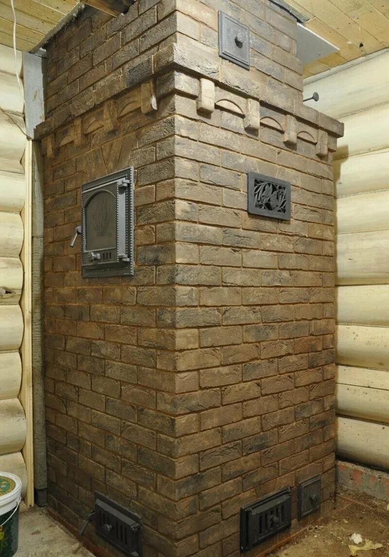 Кирпичная печь для бани