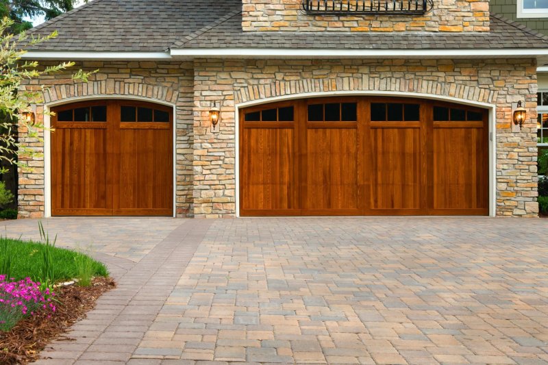 Wood garage doors