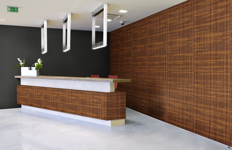 Шпонированные панели wallhof wood тик