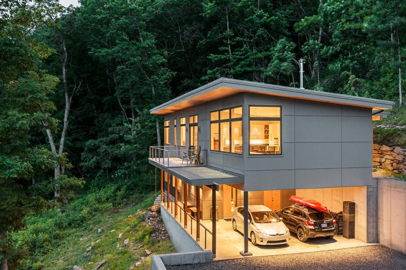 Tiny house с односкатной крышей