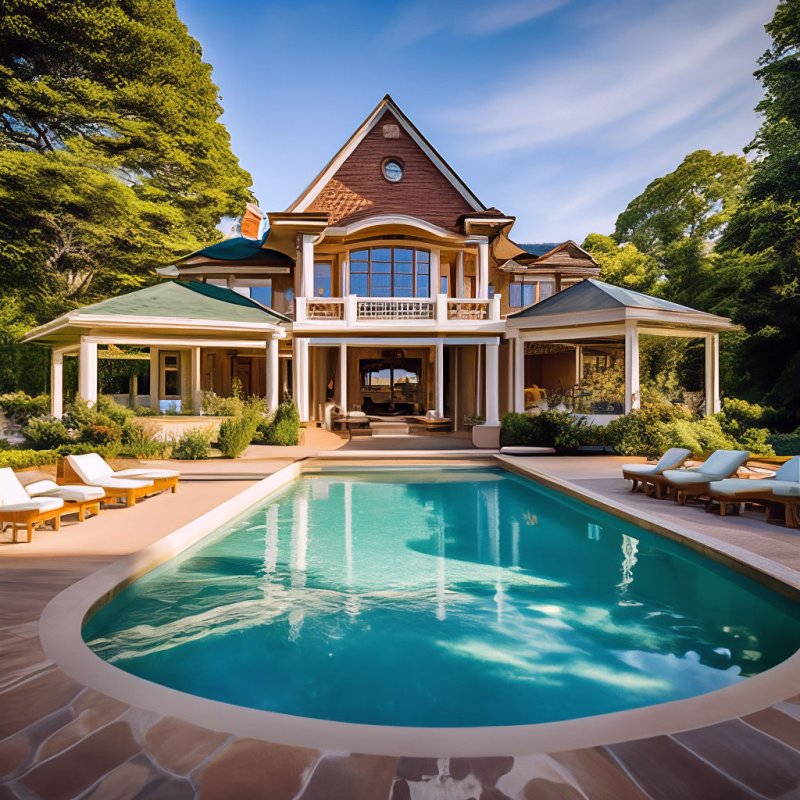 House with a pool