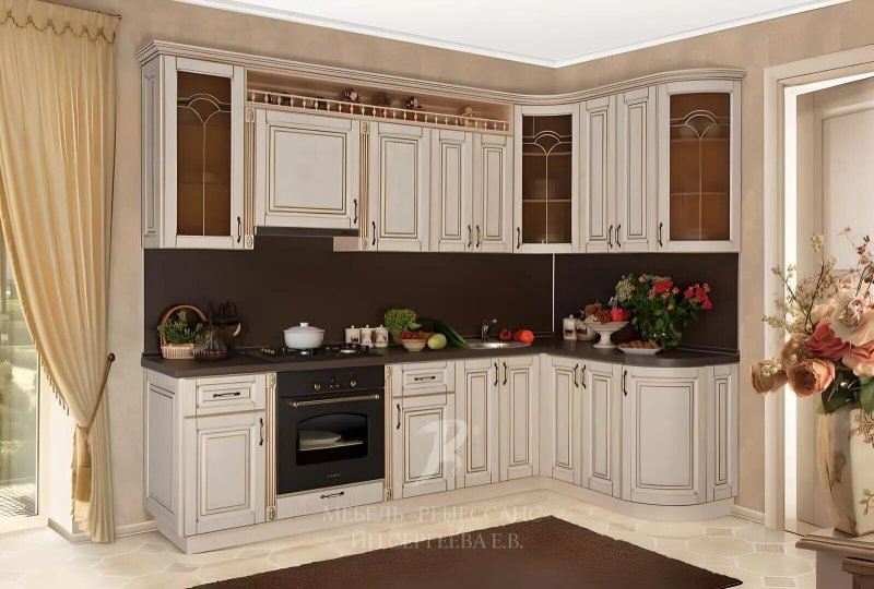 Кухня ампир с патиной