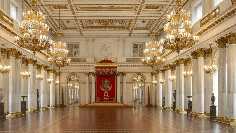 Большой тронный зал в эрмитаже