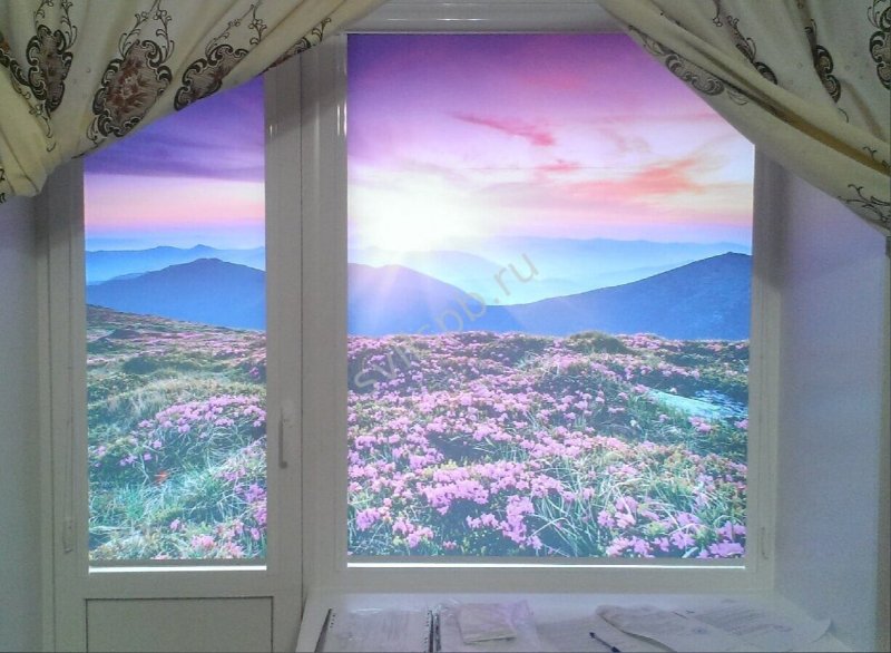Жалюзи с фотопечатью на пластиковые окна