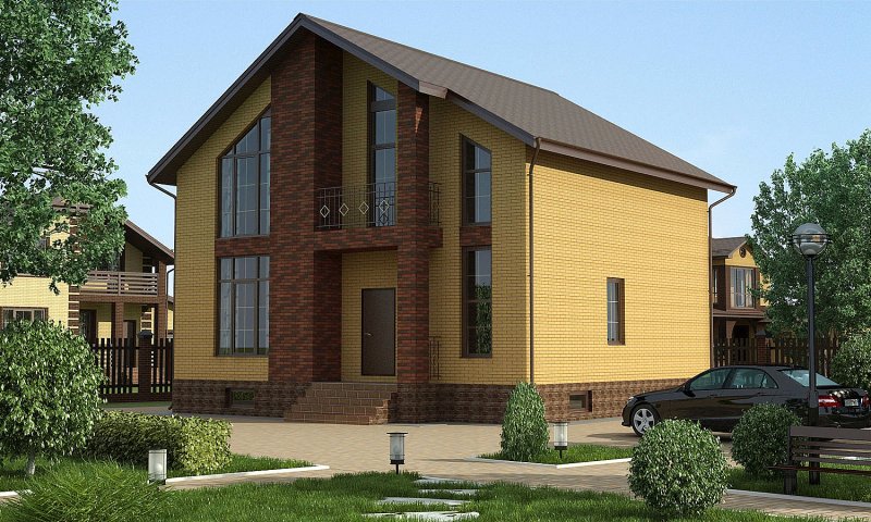 Двухэтажный кирпичный дом 150 кв м