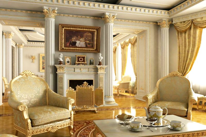 Интерьер ампир