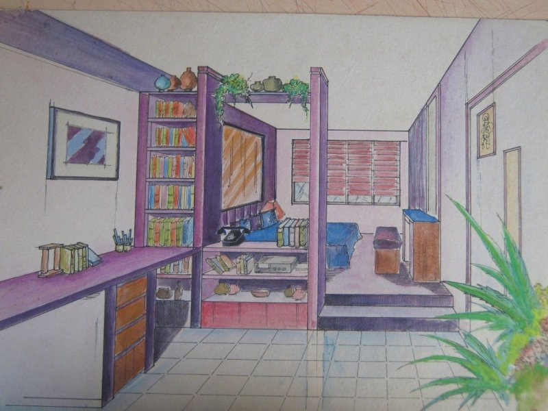 Рисунки комнат