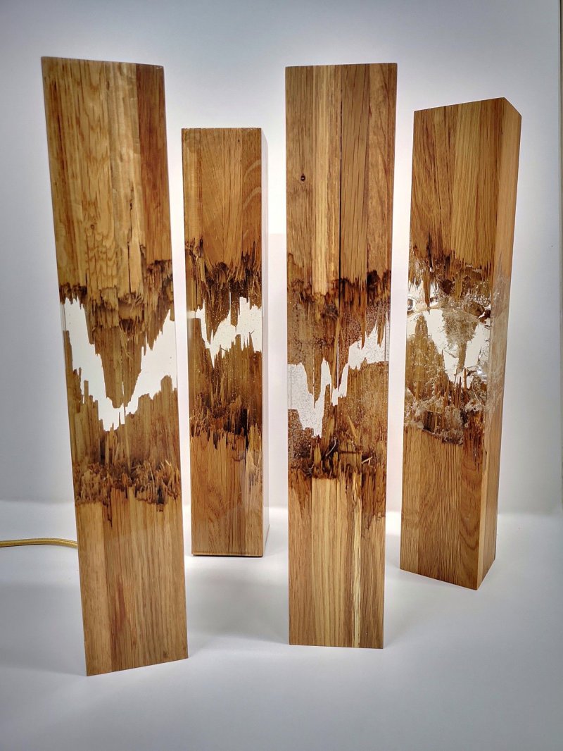 Epoxy resin lamp