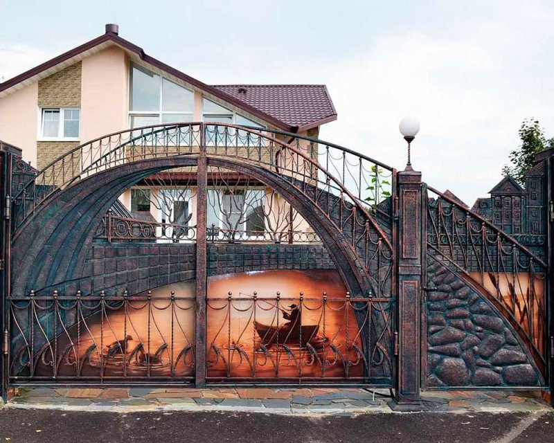 Кованые ворота