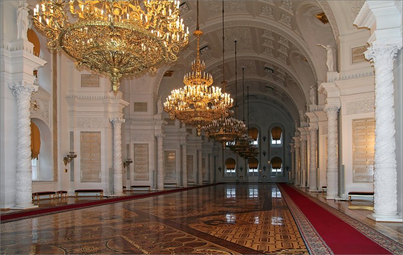 Московский кремль кремлевский дворец георгиевский зал