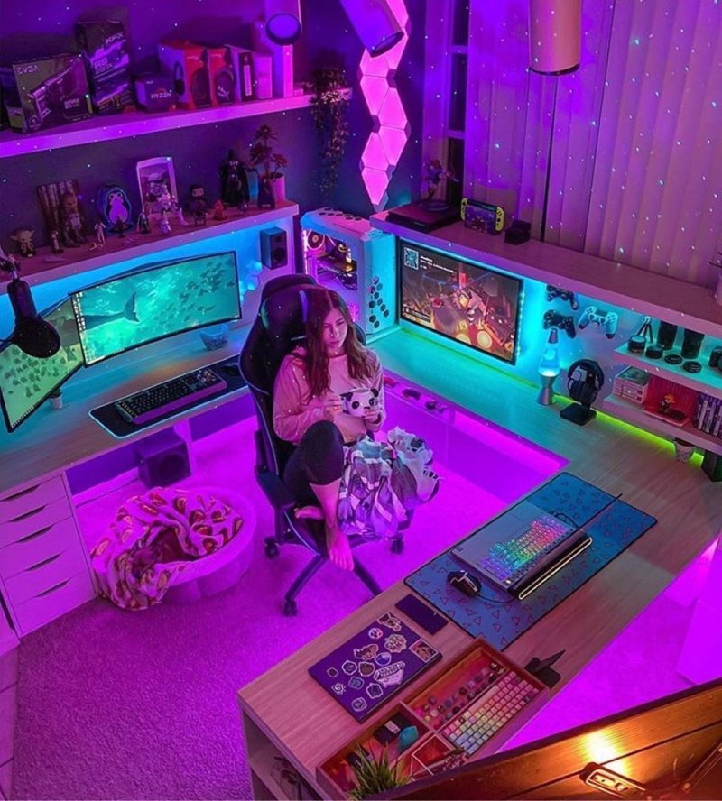 Игровая комната геймера