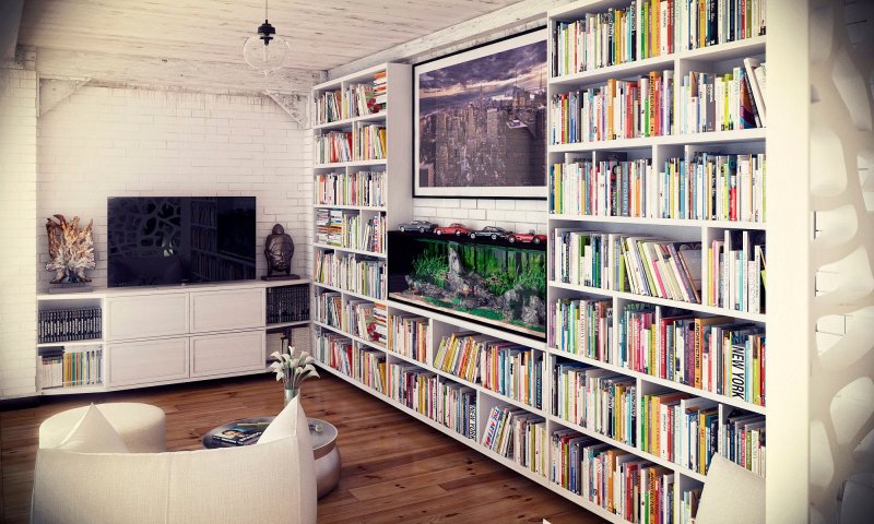 Книжная полка дизайн