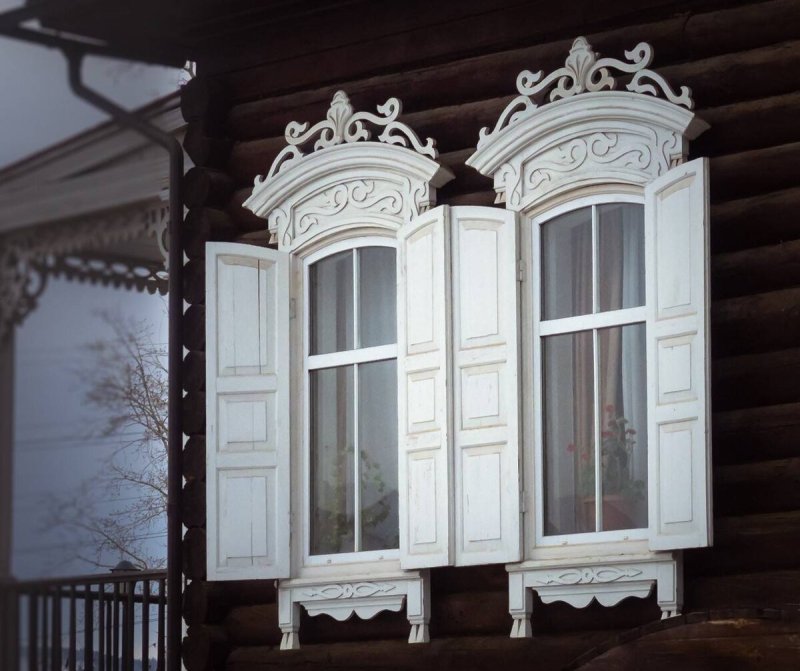 Наличники на окна деревянные резные