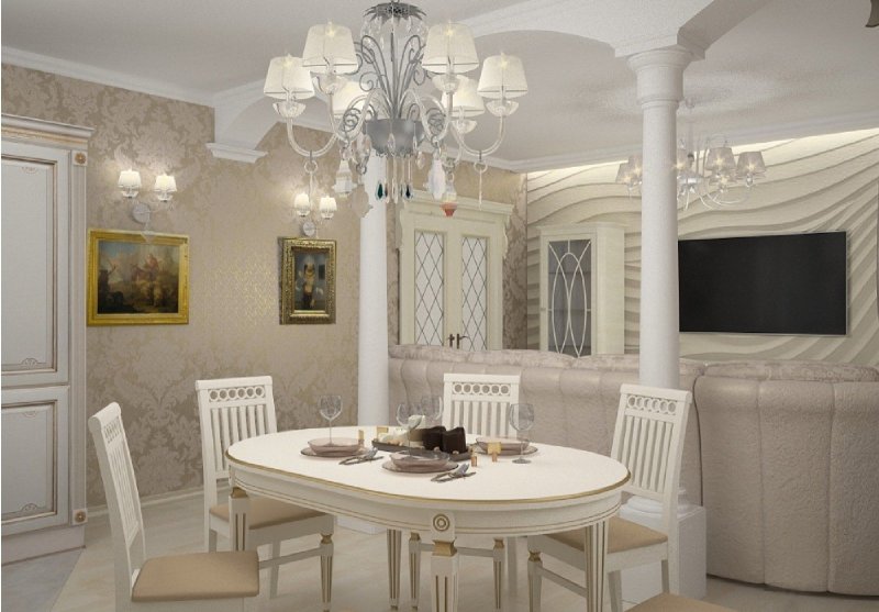Классический интерьер кухни