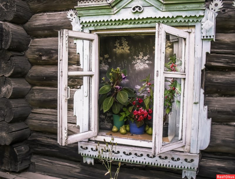 Деревенские окна