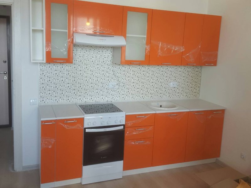 Кухня ксения оранж стендмебель