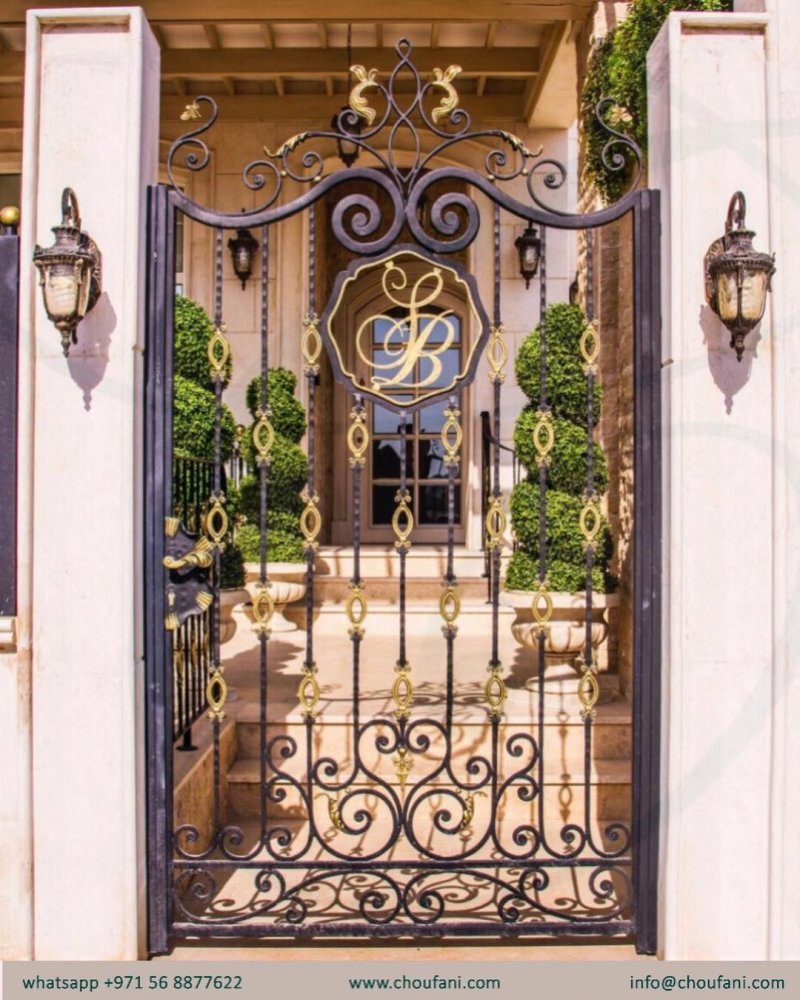 Wrought iron gate