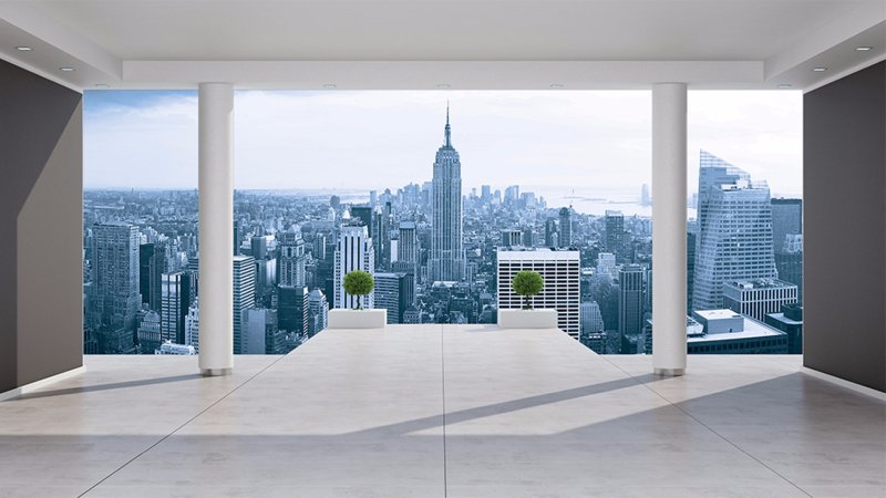 New york вид из окна manhattan