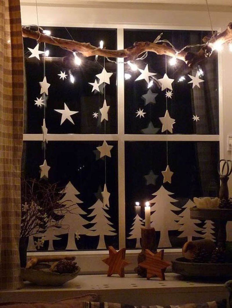 Christmas window decorations