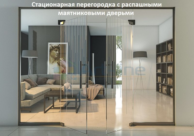 Стеклянная перегородка