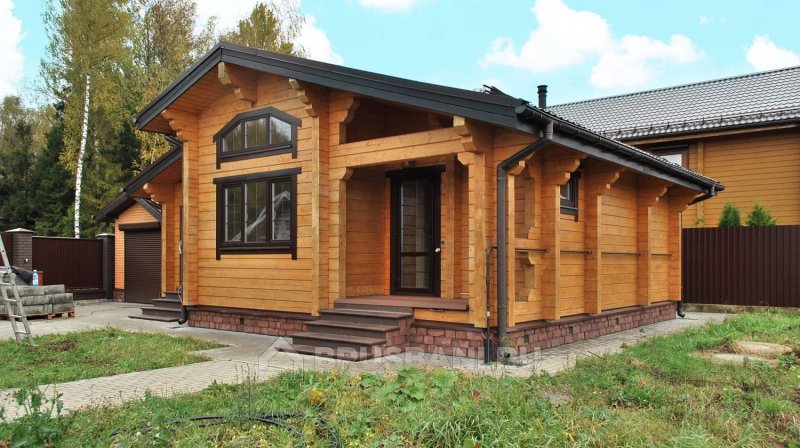 Дом-баня из клееного бруса под ключ