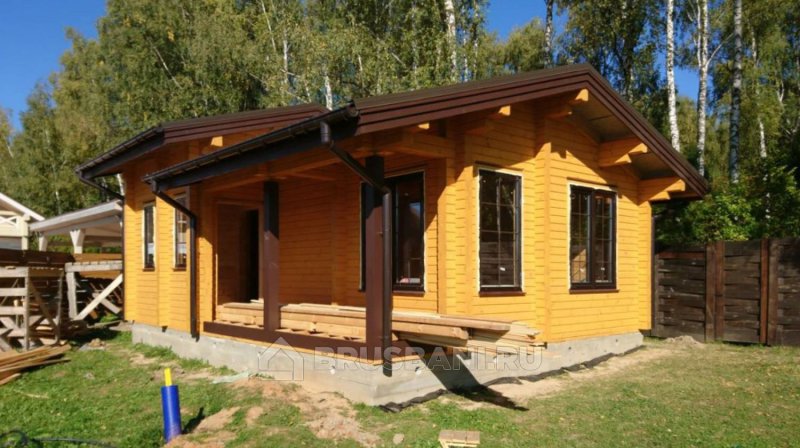 Дом-баня из клееного бруса под ключ
