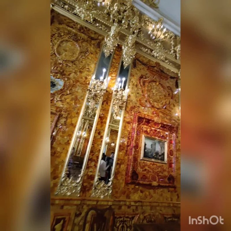 Екатерининский дворец в царском селе янтарная комната