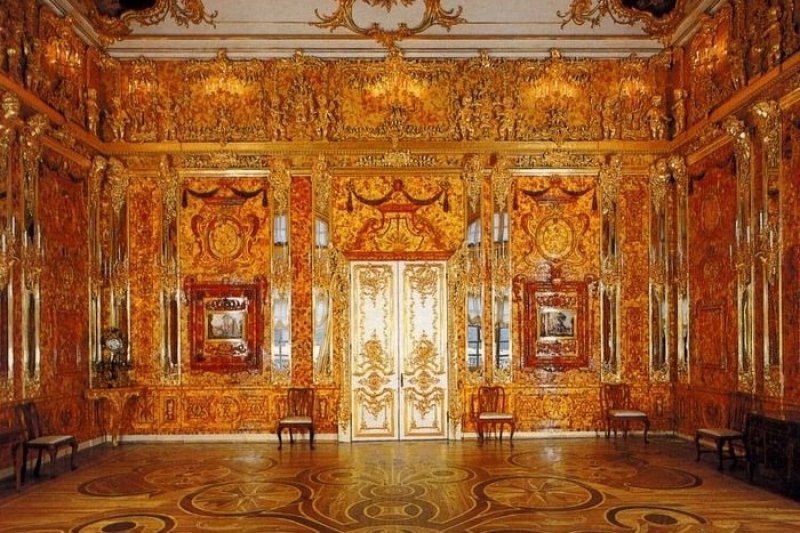 Екатерининский дворец янтарная комната