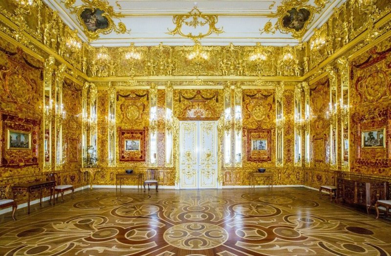 Екатерининский дворец янтарная комната