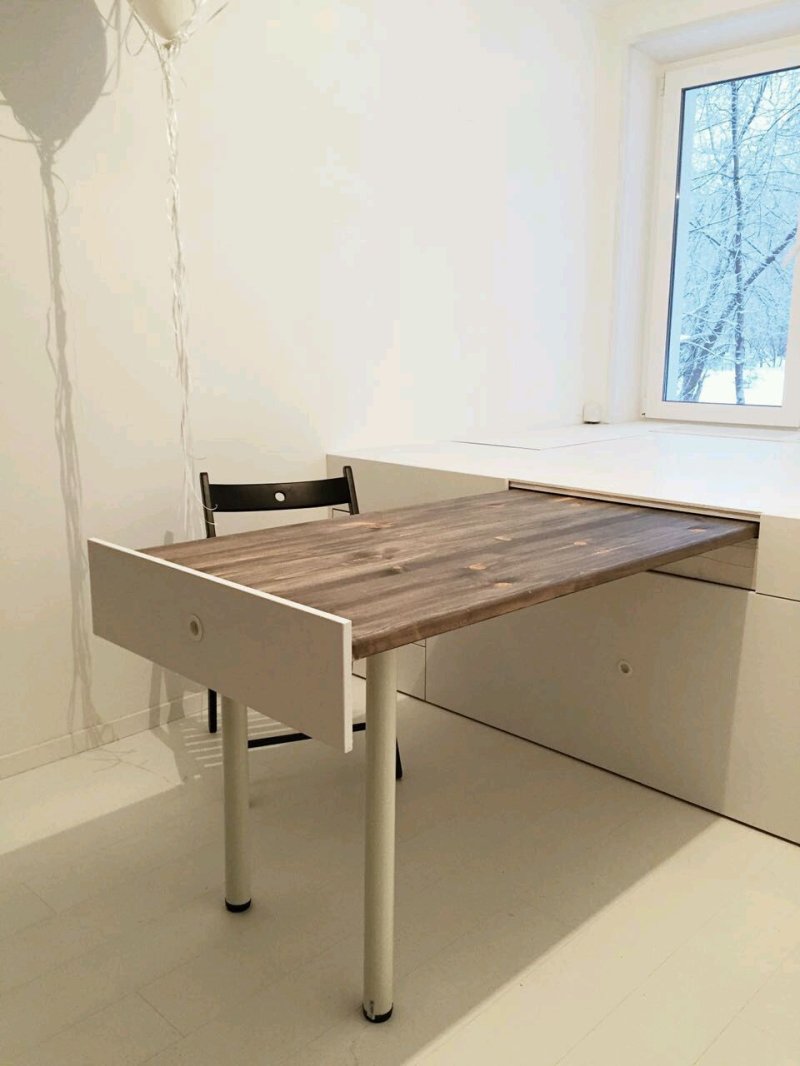 Выдвижной стол для кухни