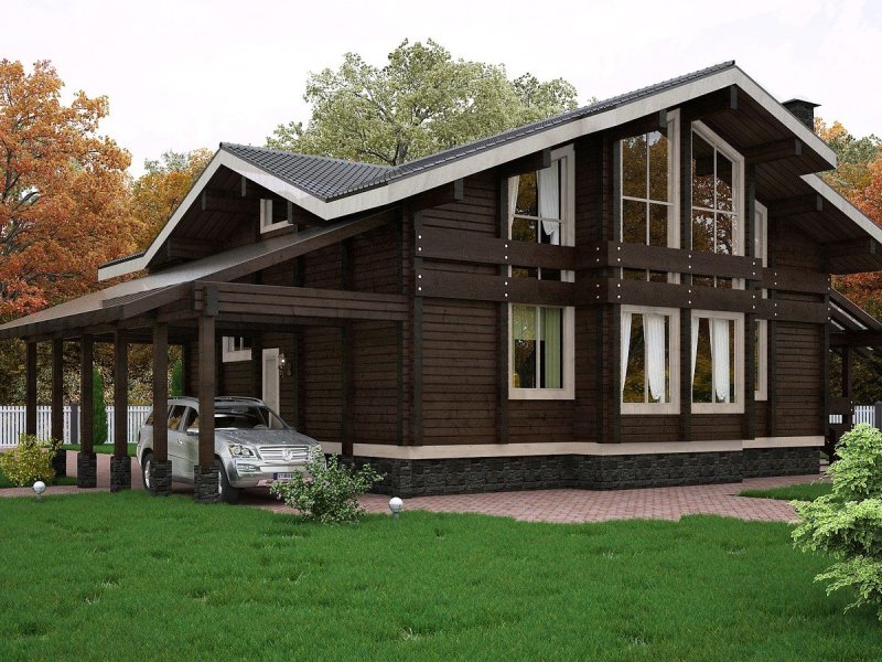 Дом из клееного бруса good wood