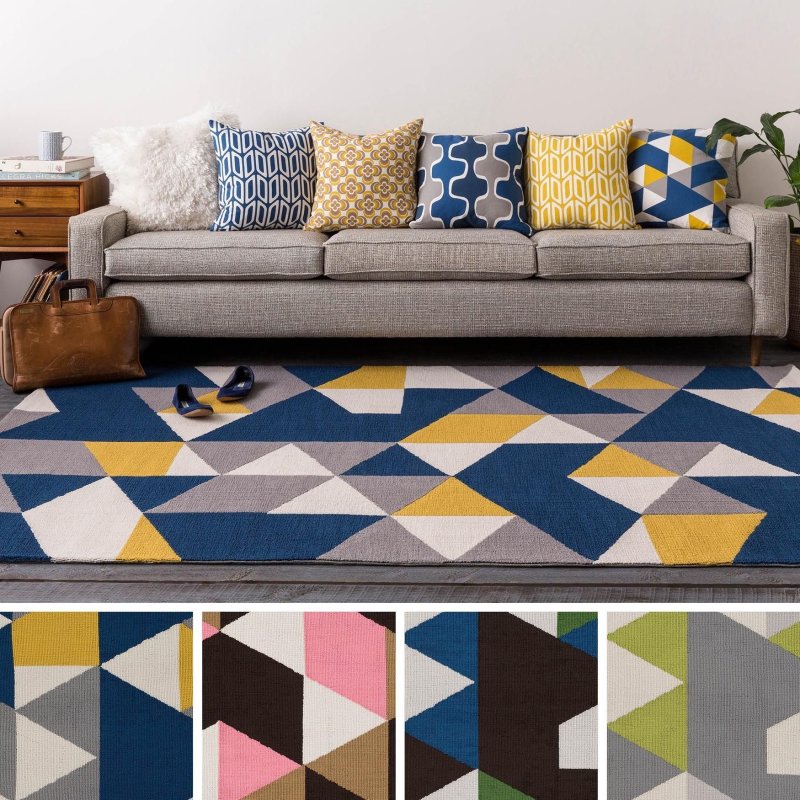 Ковер gray and yellow rug