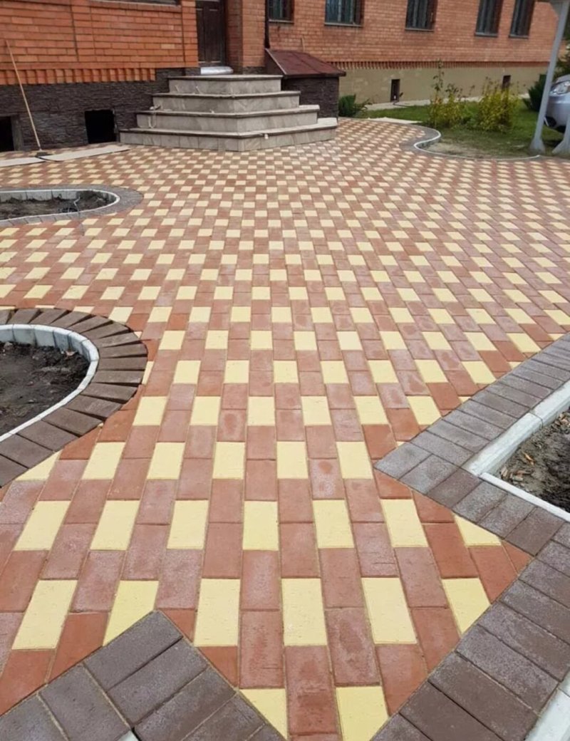 Укладка тротуарной плитки