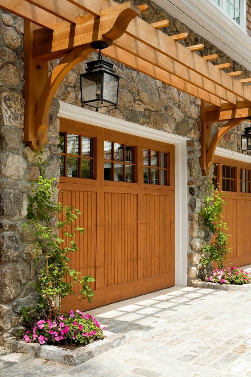Wood garage doors