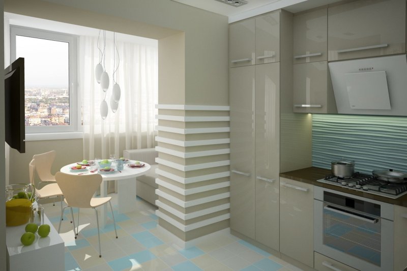 Балкон кухня