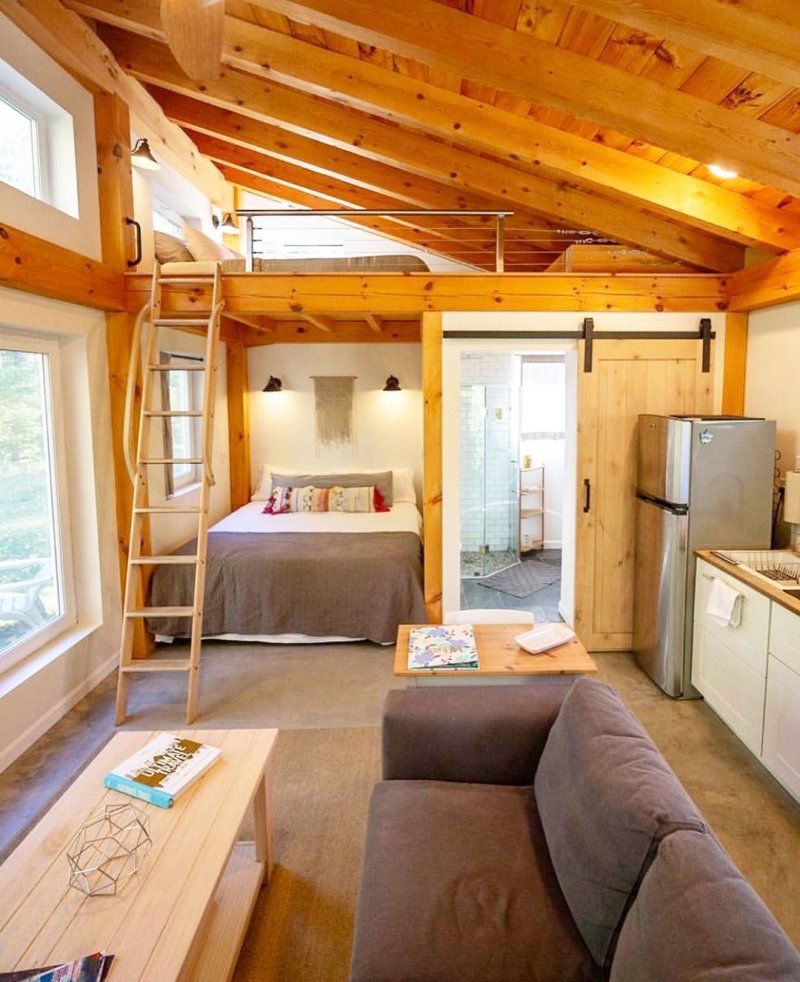 Tiny house с односкатной крышей