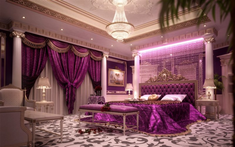 Спальня в королевском стиле