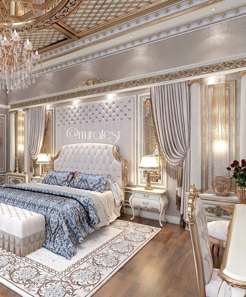 Королевская спальня luxury antonovich design