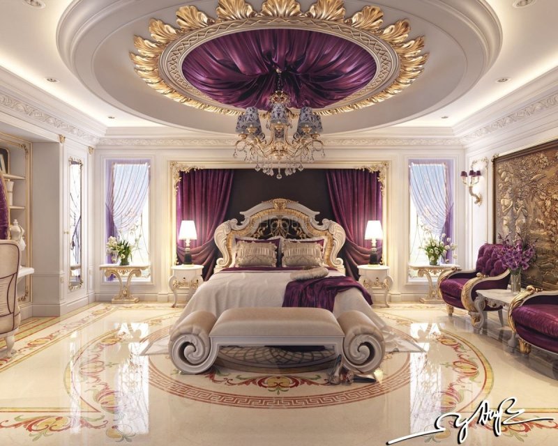 Королевская спальня luxury antonovich design
