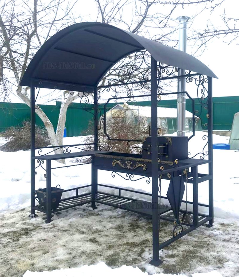 Мангал с навесом