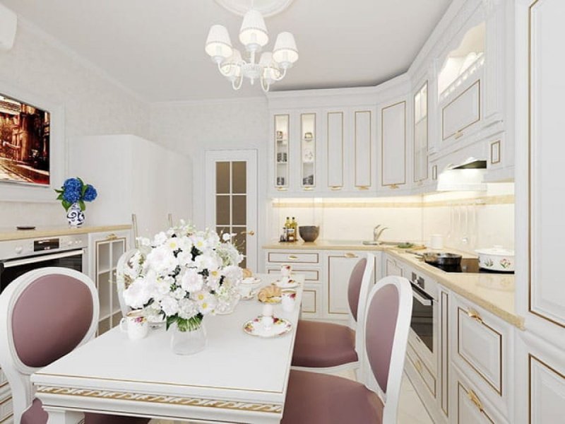 Светлая кухня дизайн