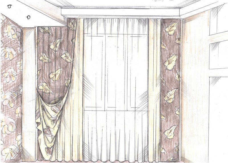 Рисунок штор