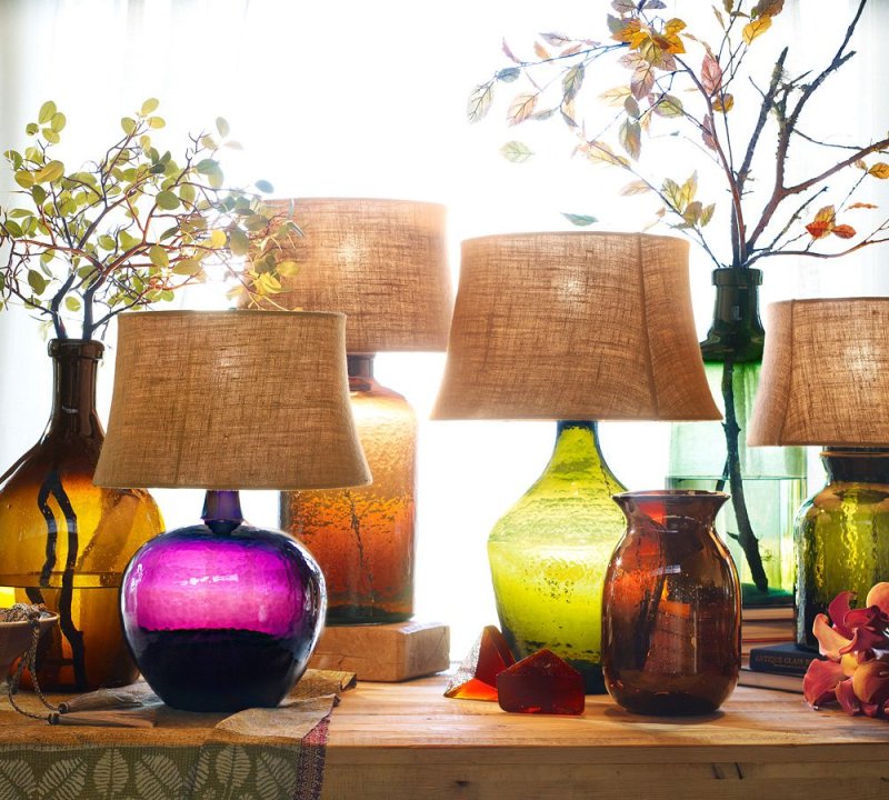 Pottery barn настольная лампа