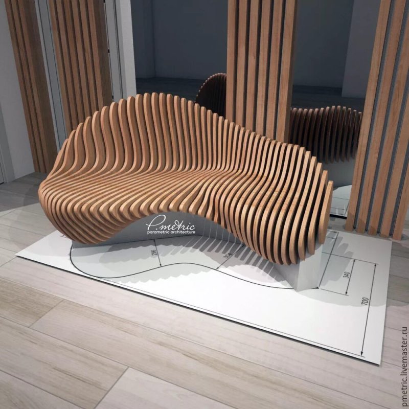 Параметрические скамейки parametric bench